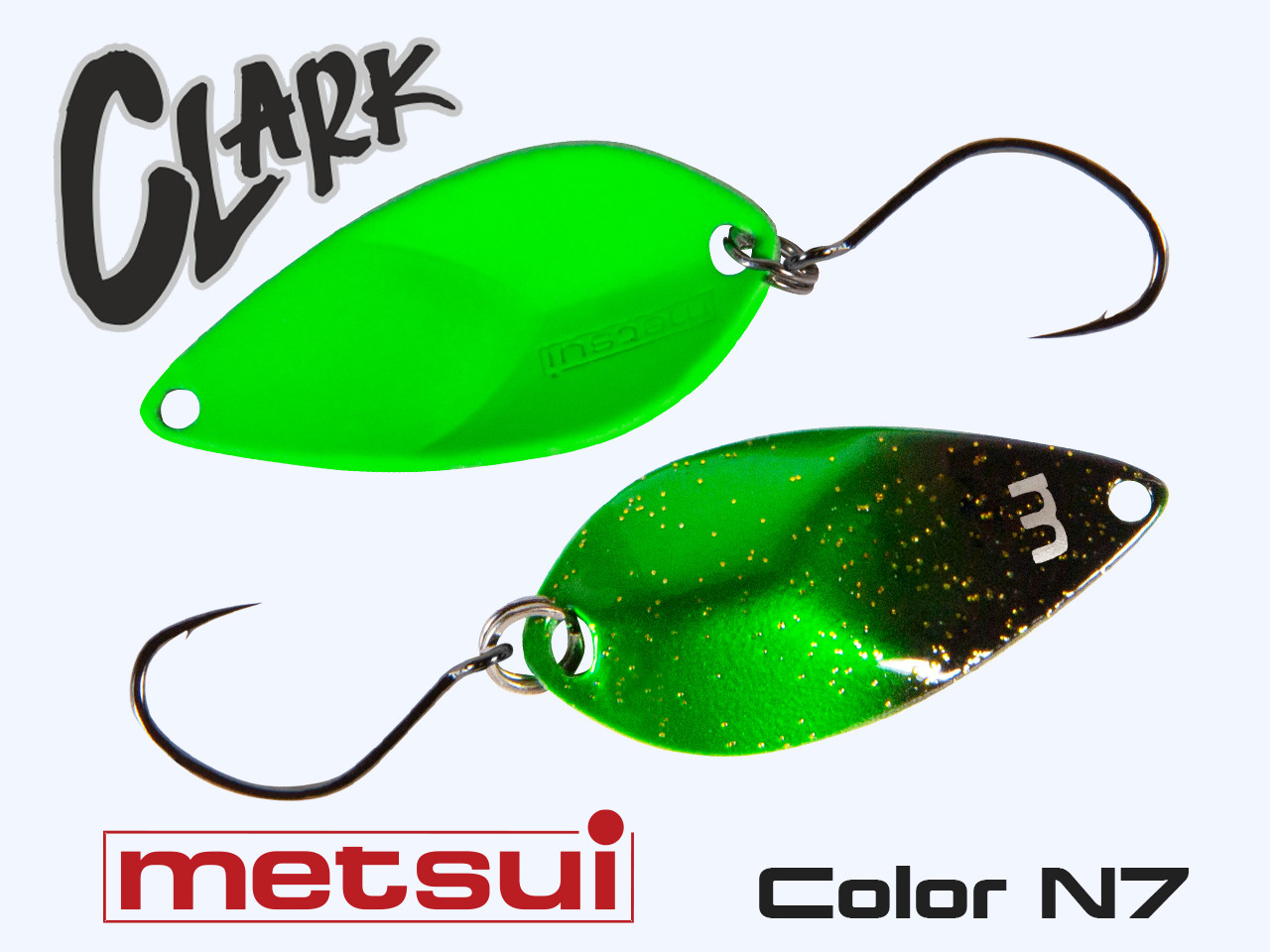 Колеблющаяся блесна METSUI CLARK 2.3 g, цвет N7