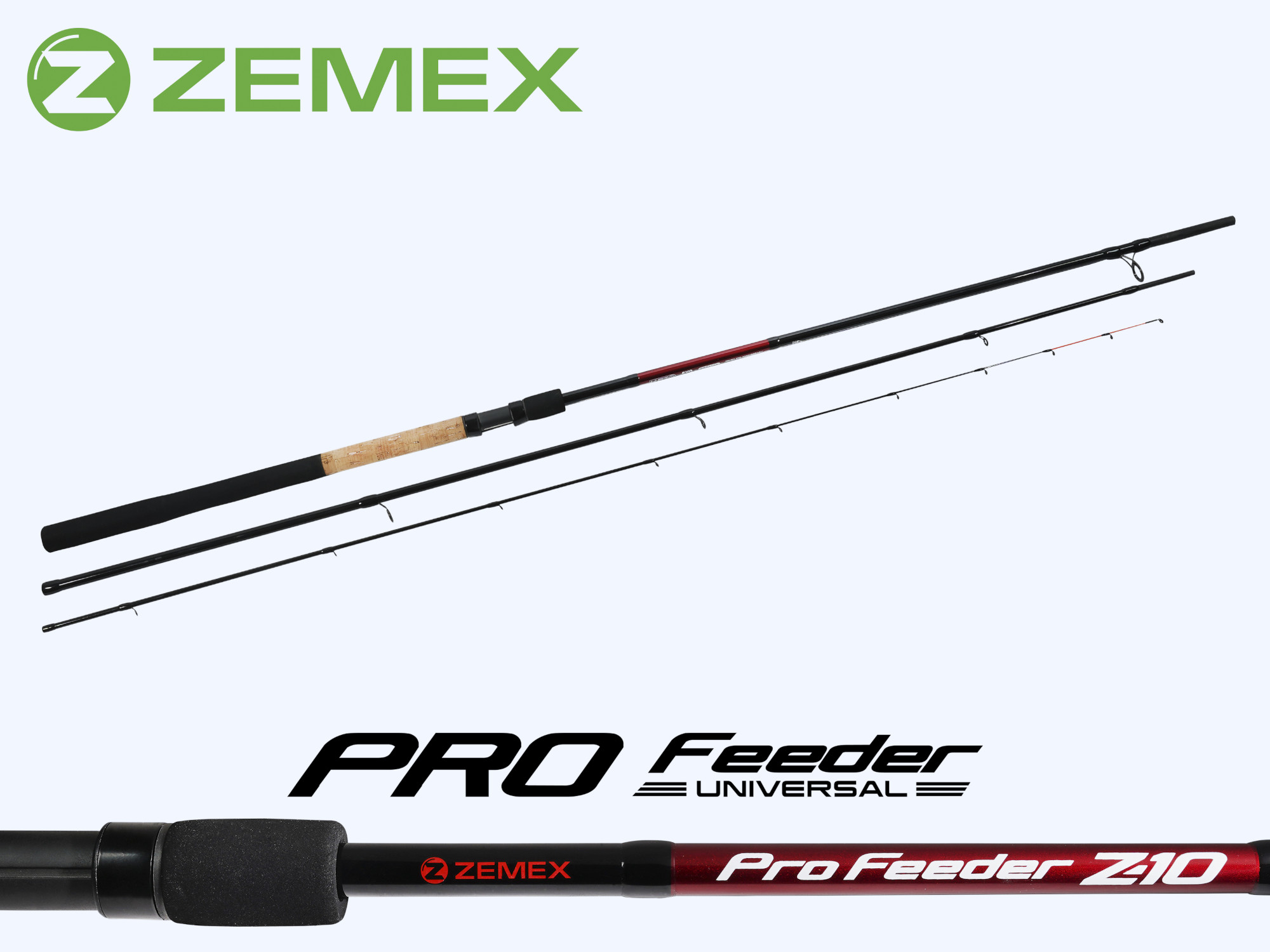 Удилище фидерное ZEMEX PRO Feeder Z-10 13 ft - 120 g