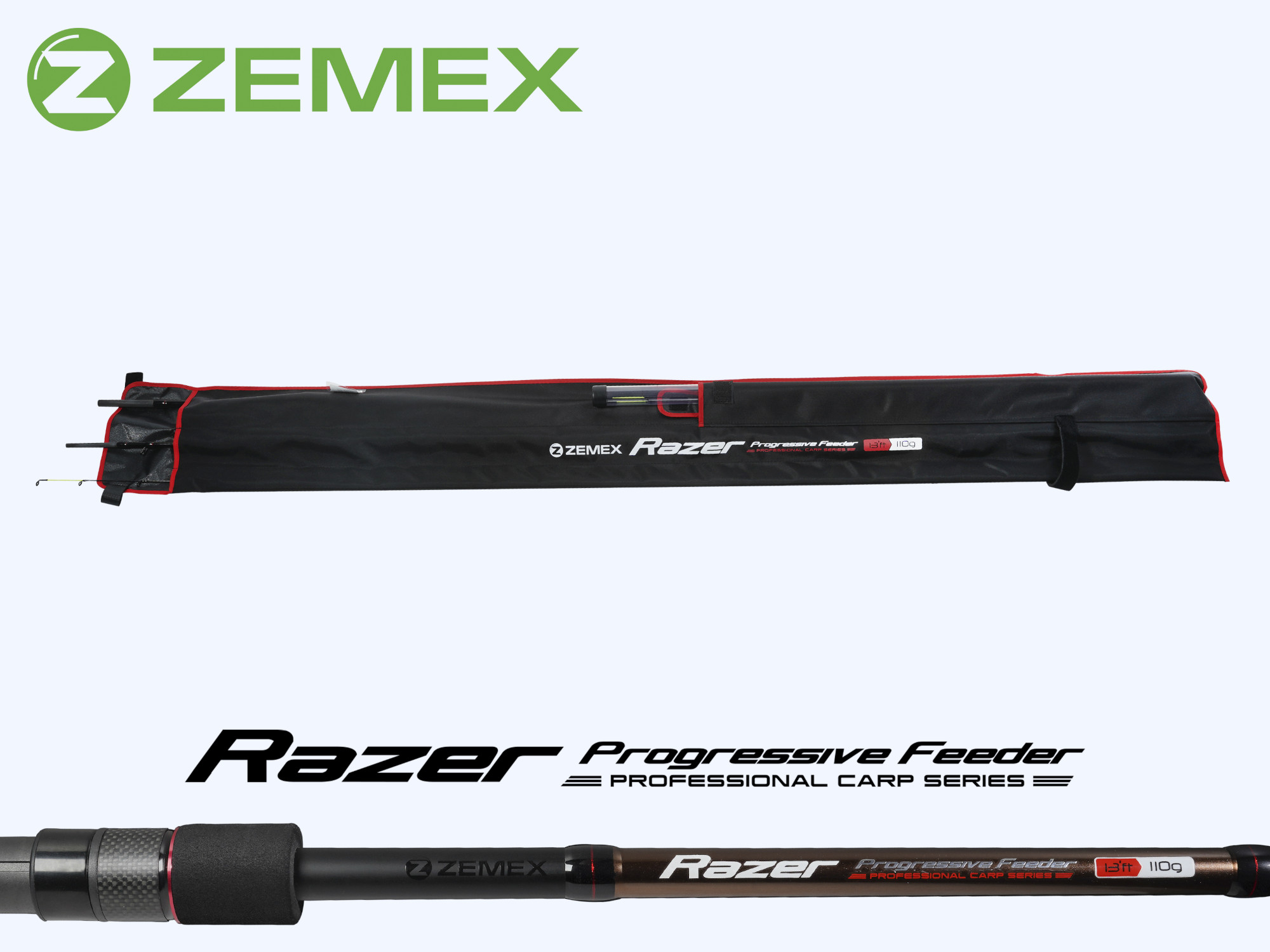 Удилище фидерное ZEMEX RAZER Method Feeder 13 ft - 140 g