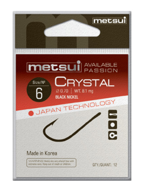 Крючки METSUI CRYSTAL цвет bln, размер № 14, в уп. 12 шт