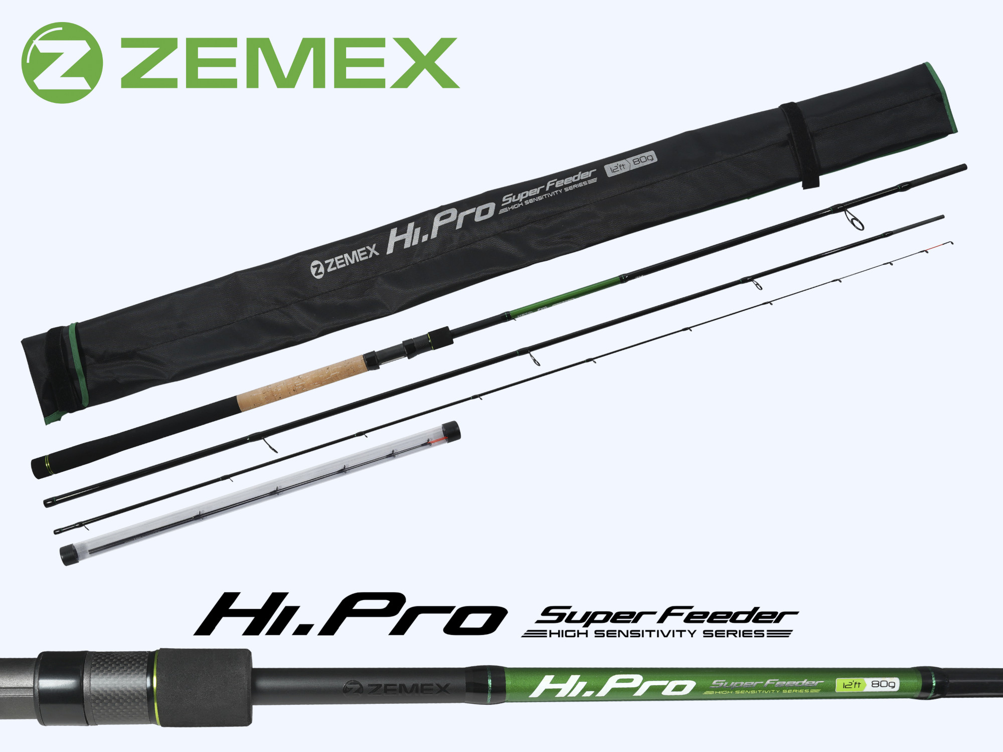 Удилище фидерное ZEMEX HI-PRO Super Feeder 11 ft - 60 g