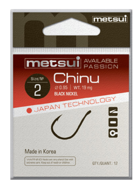 Крючки METSUI CHINU цвет bln, размер № 10, в уп. 12 шт