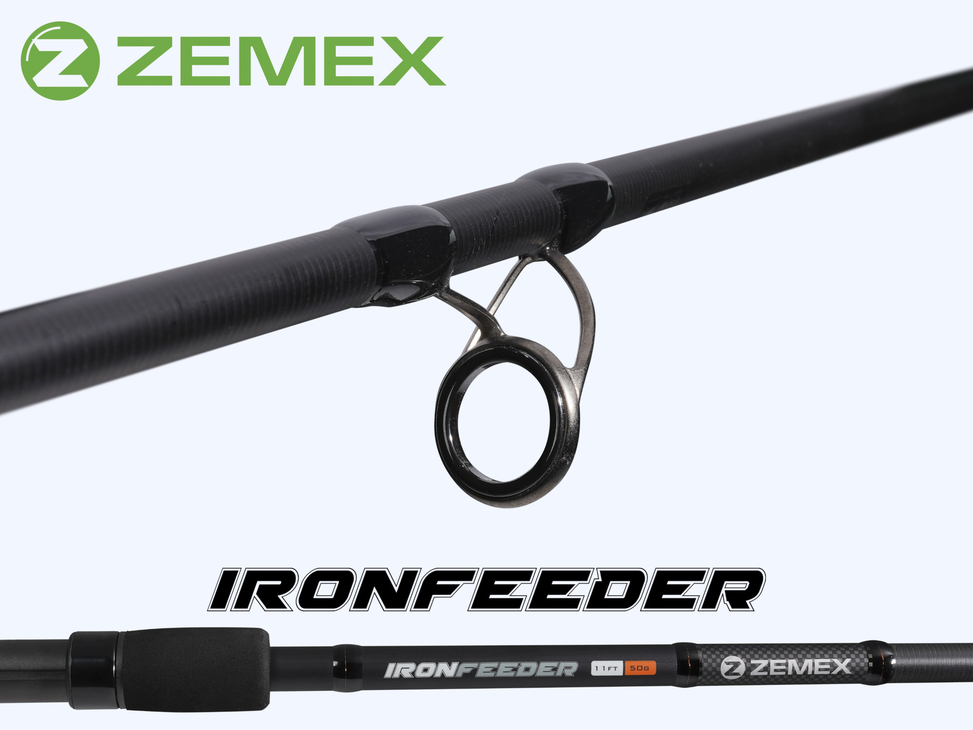 Удилище фидерное ZEMEX IRON Heavy Feeder 13 ft - 100 g
