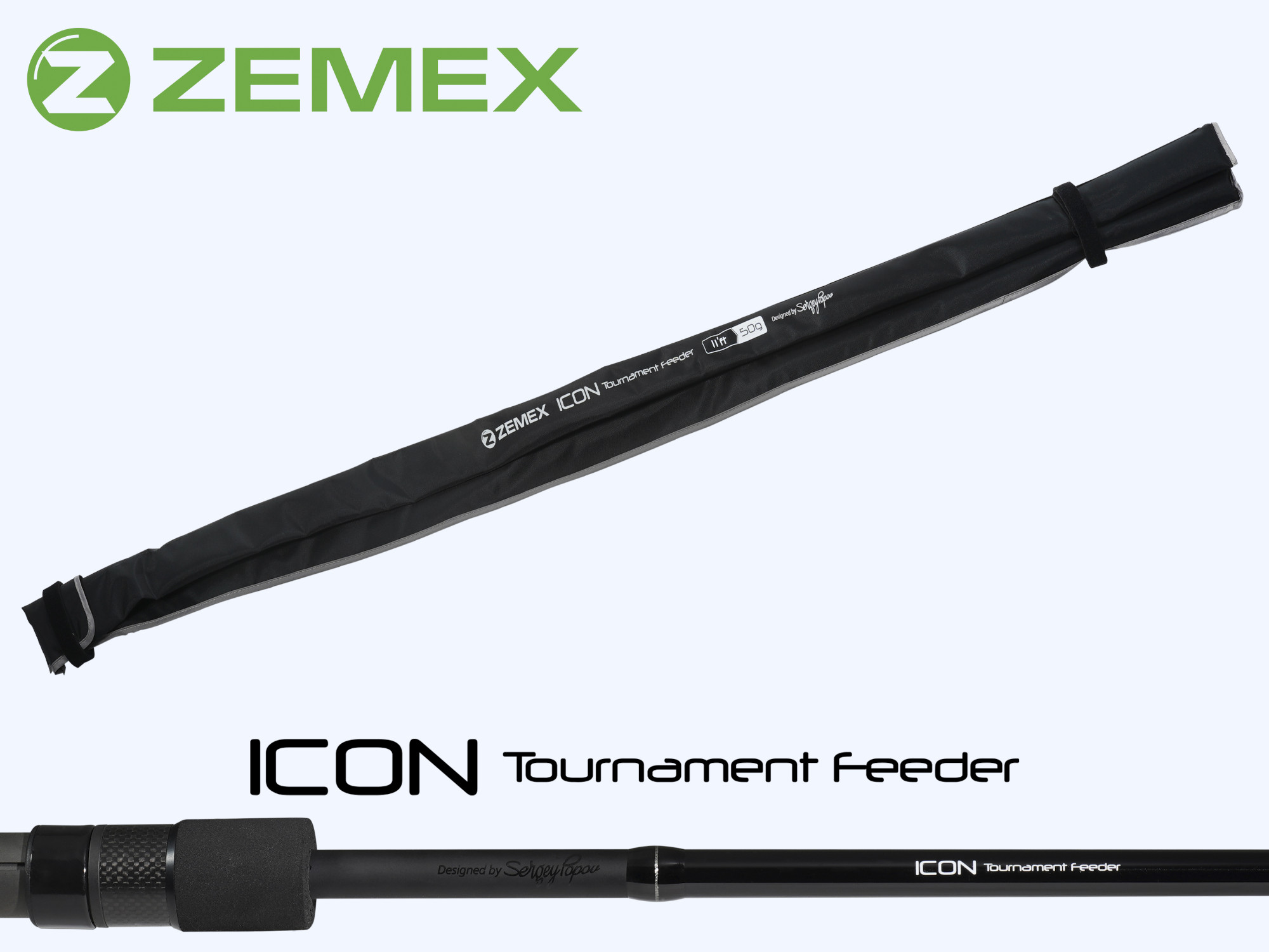 Удилище фидерное ZEMEX ICON Tournament Feeder 12.6 ft - 90 g