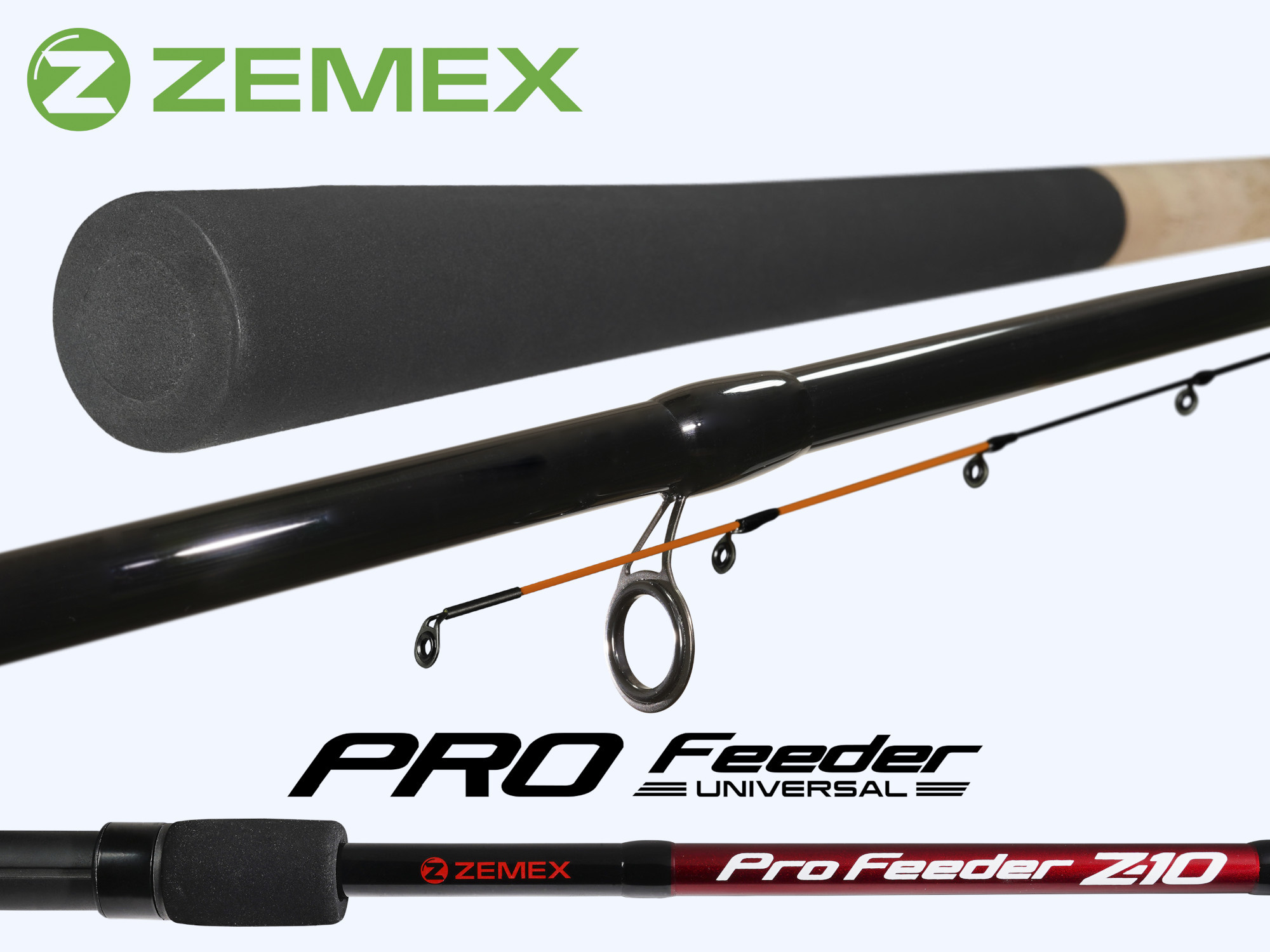Удилище фидерное ZEMEX PRO Feeder Z-10 12 ft - 70 g