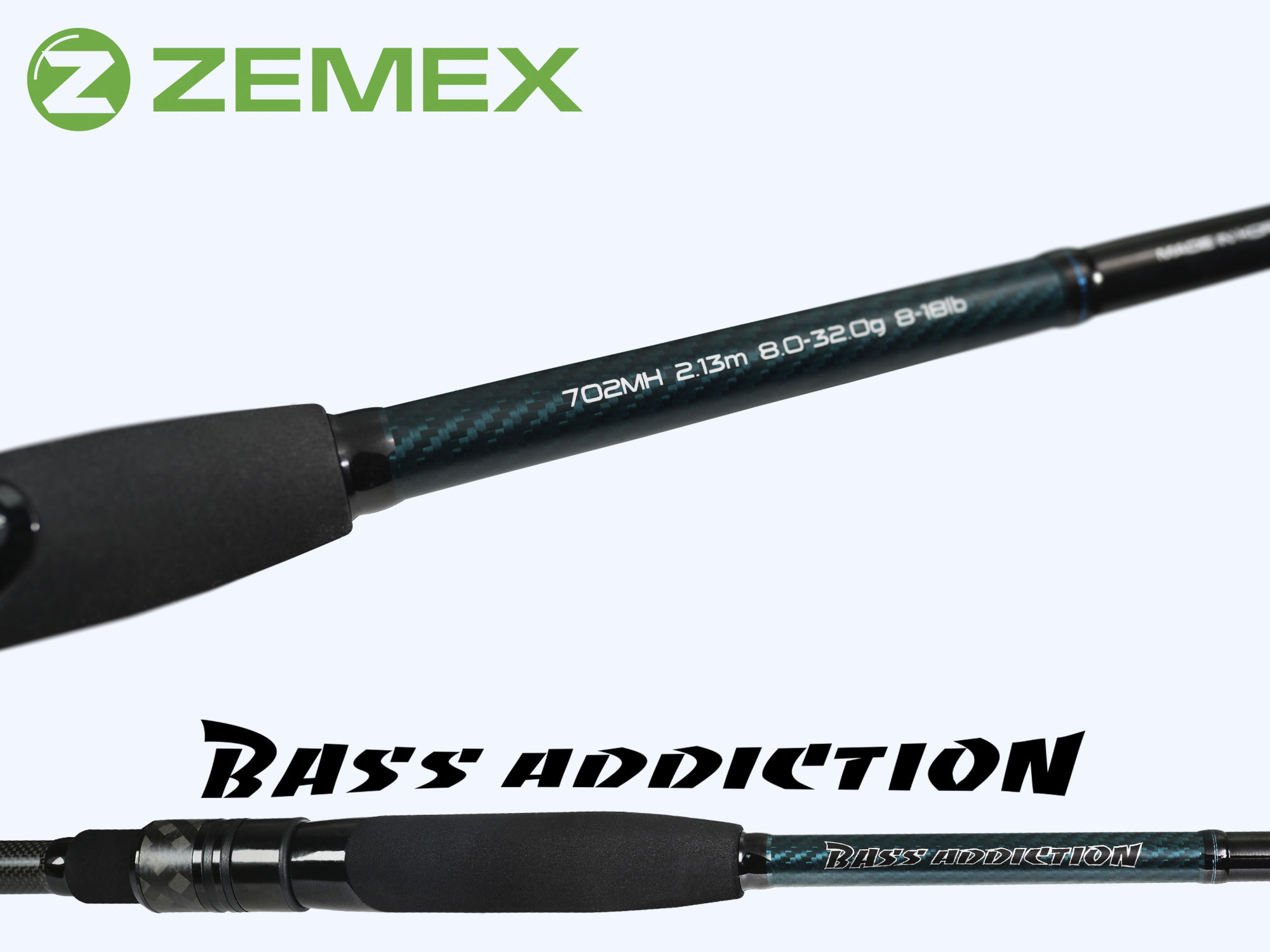 Спиннинг ZEMEX BASS ADDICTION 752M 7-25 g