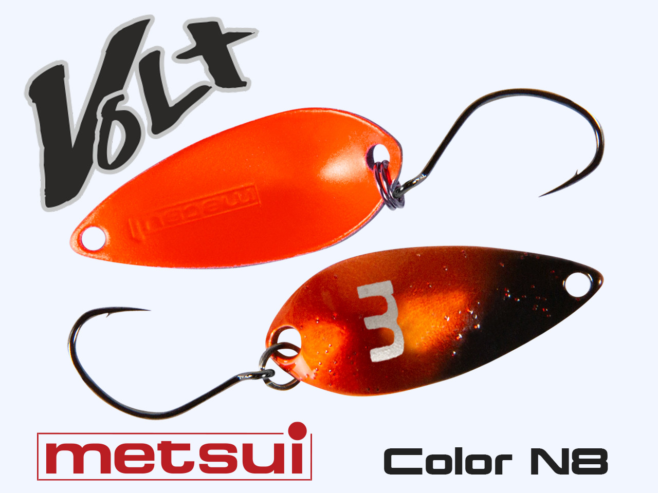 Колеблющаяся блесна METSUI VOLT 2.6 g, цвет N8