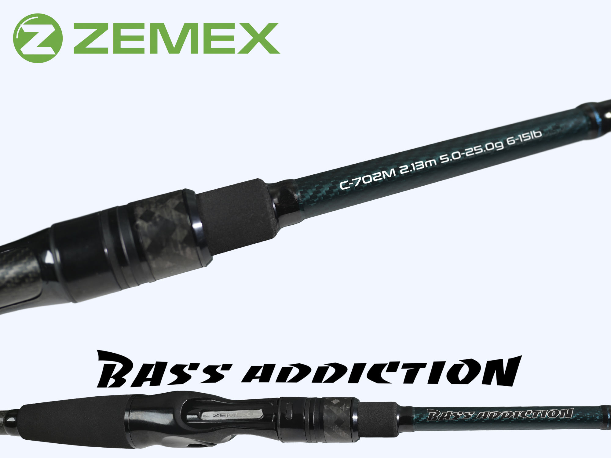 Спиннинг ZEMEX BASS ADDICTION Casting C702M 5-25 g