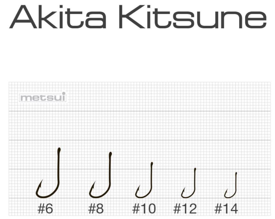 Крючки METSUI AKITA KITSUNE цвет bln, размер № 14, в уп. 12 шт