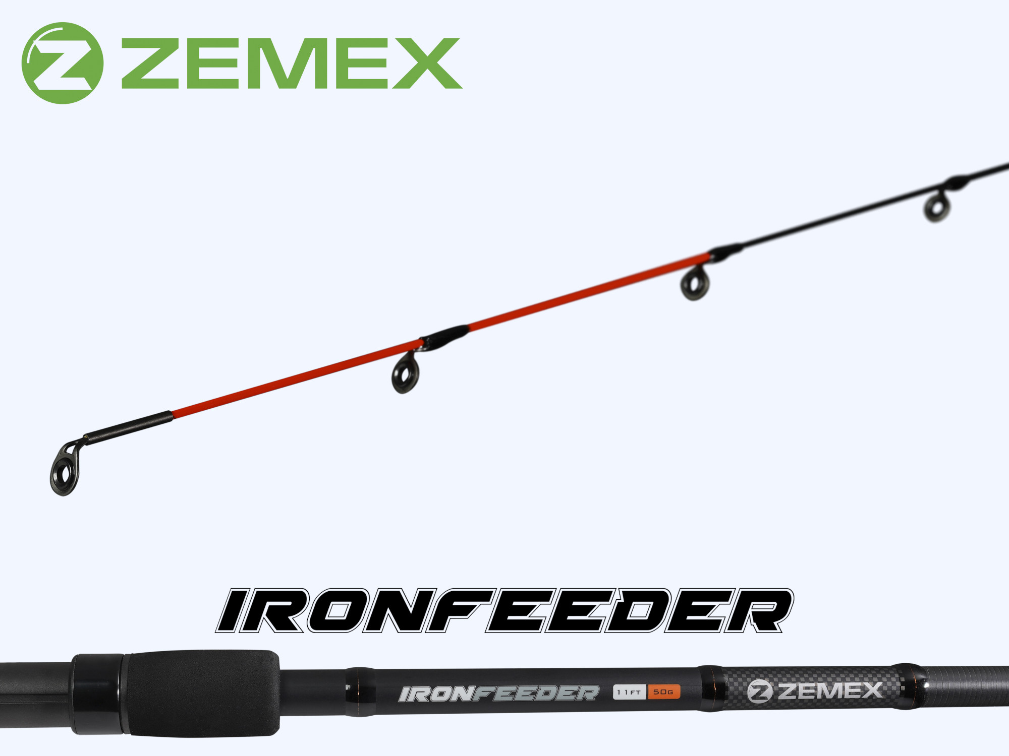 Удилище фидерное ZEMEX IRON Light Feeder 11 ft - 50 g