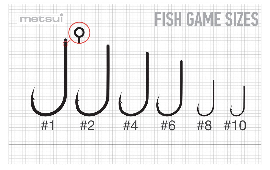 Крючки METSUI FISH GAME цвет bln, размер № 8, в уп. 12 шт