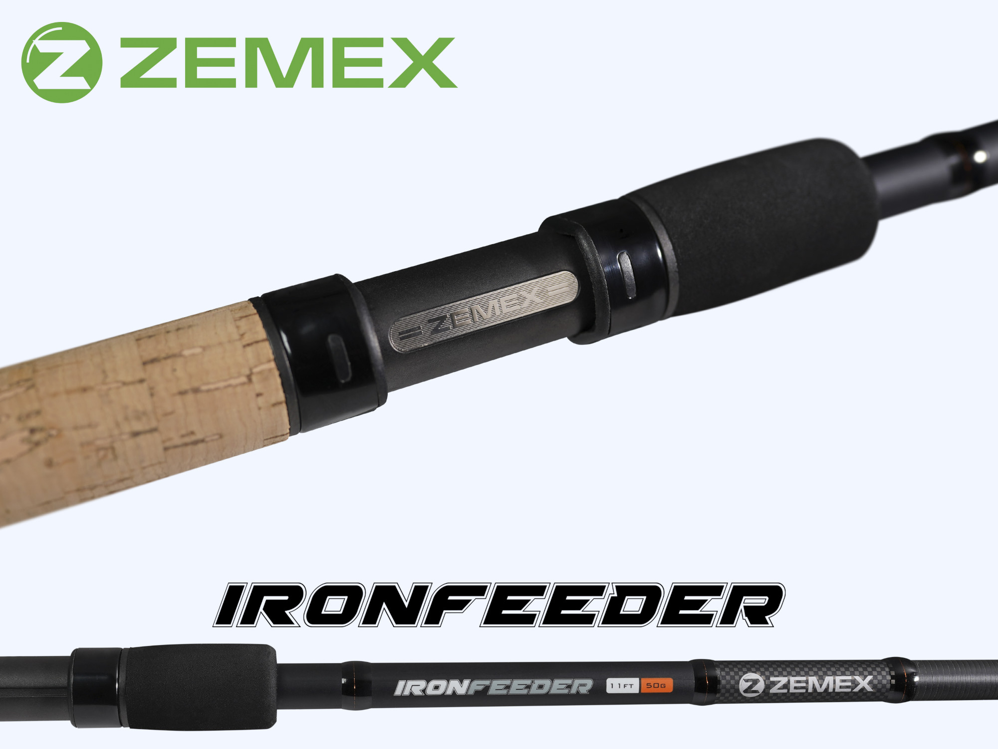Удилище фидерное ZEMEX IRON Heavy Feeder 13 ft - 120 g