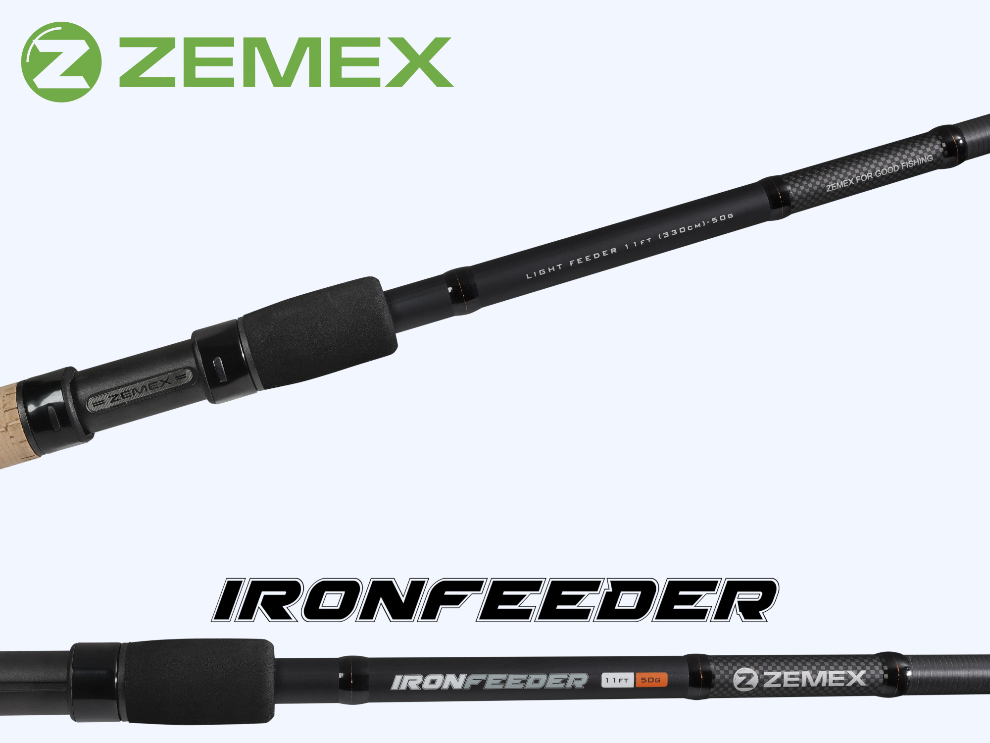 Удилище фидерное ZEMEX IRON Flat-Method Feeder 13 ft - 140 g