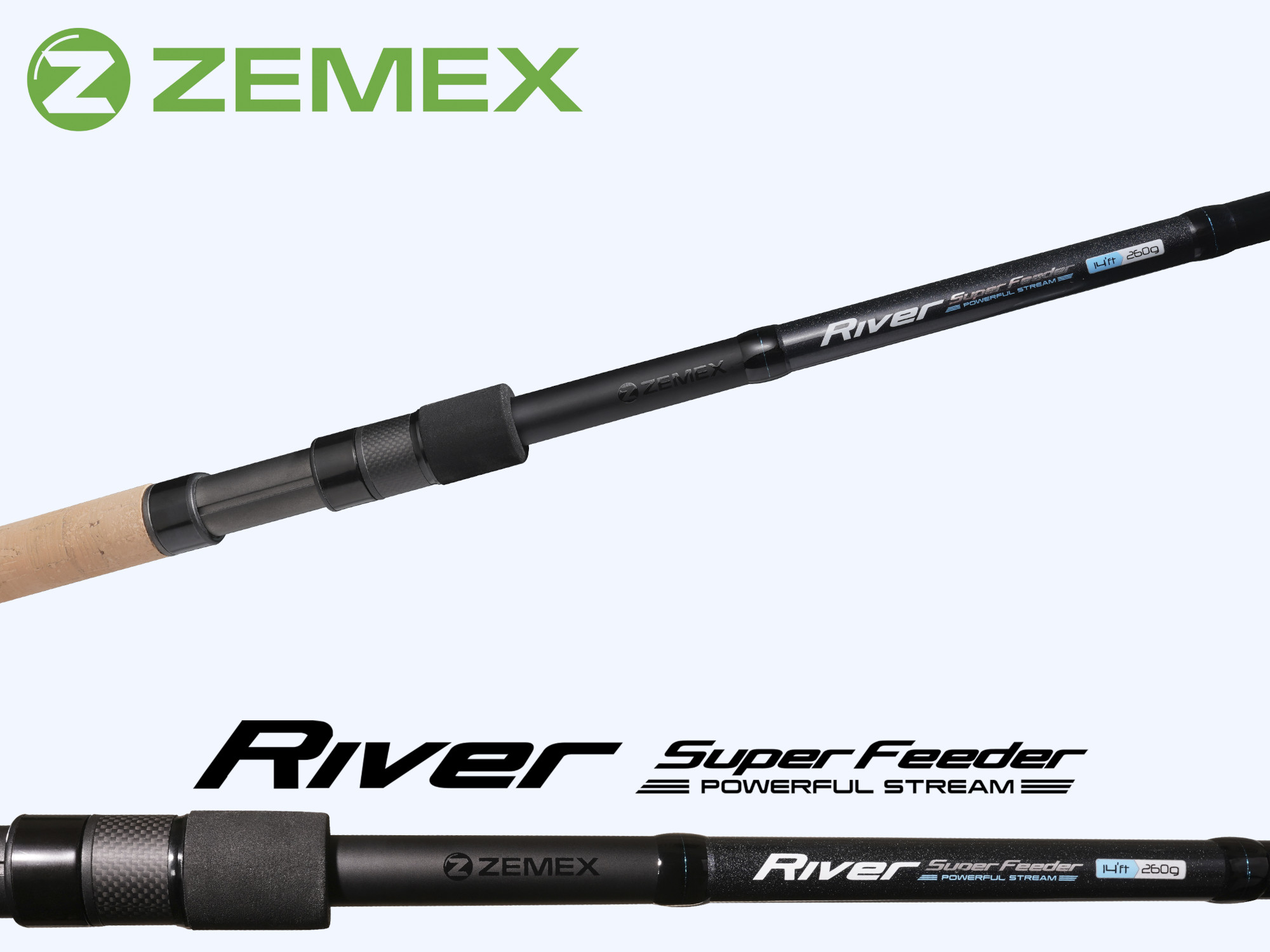 Удилище фидерное ZEMEX RIVER Super Feeder 12 ft - 150 g