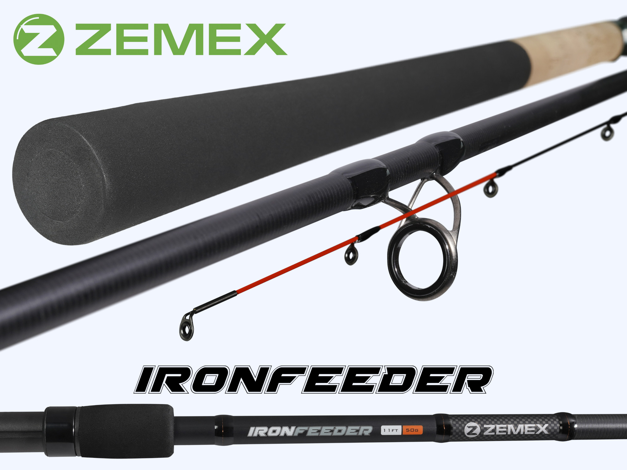 Удилище фидерное ZEMEX IRON Light Feeder 10 ft - 40 g