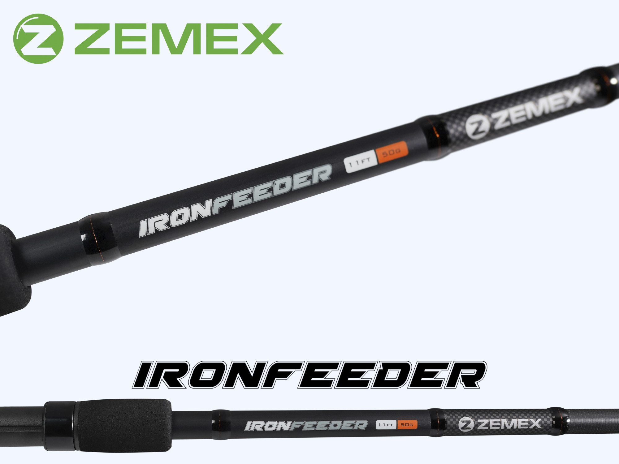 Удилище фидерное ZEMEX IRON Medium Feeder 12 ft - 70 g