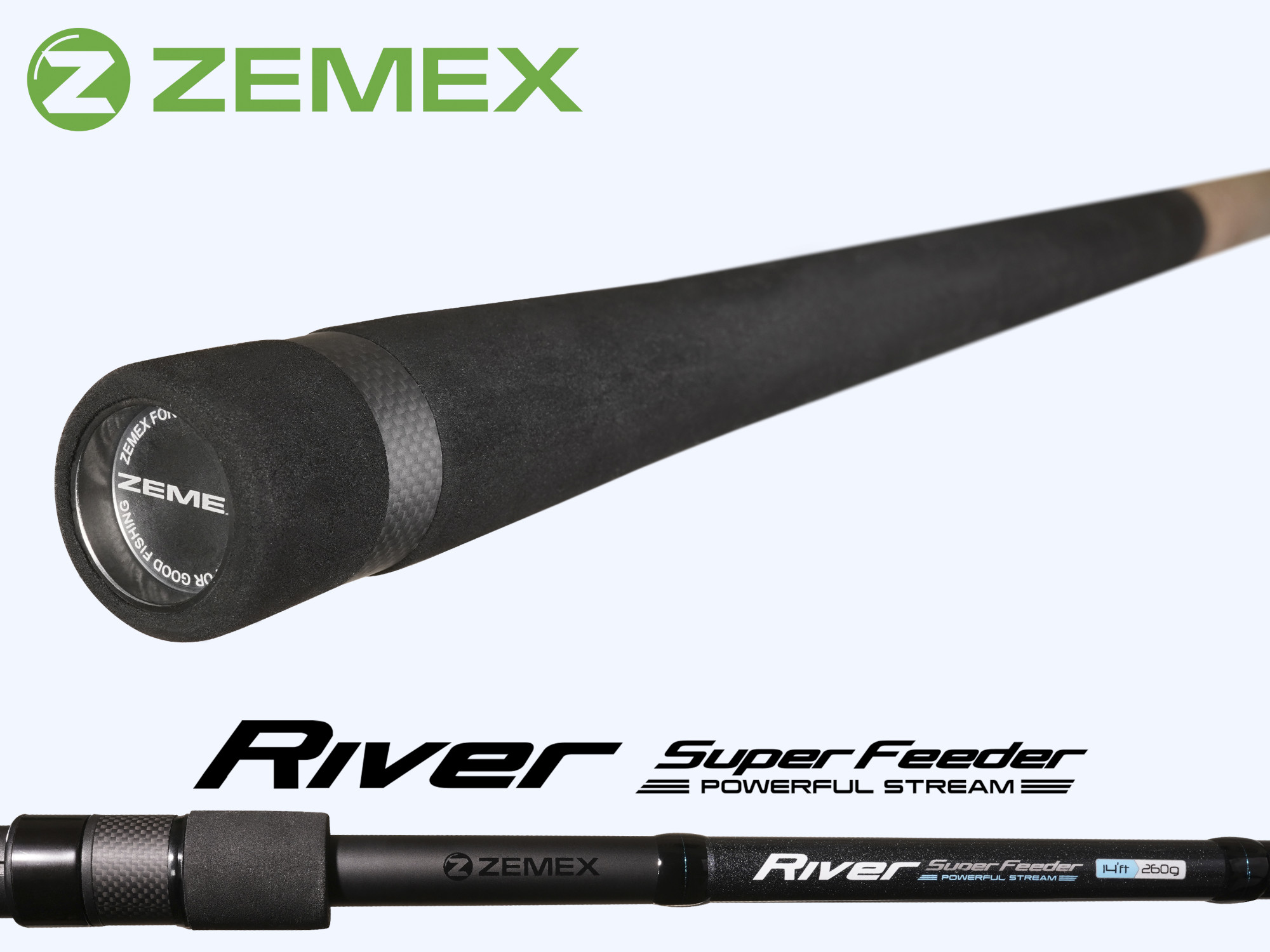 Удилище фидерное ZEMEX RIVER Super Feeder 12 ft - 150 g