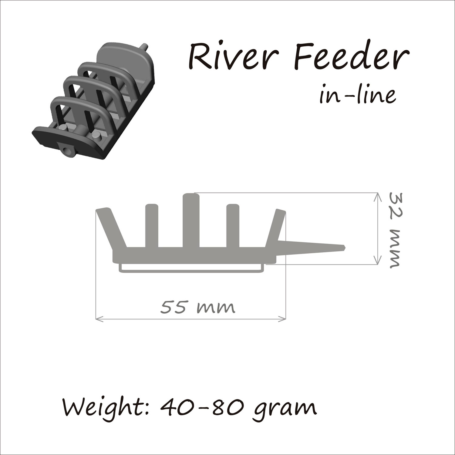 Кормушка ORANGE River Feeder, 80 гр, в тех. уп. 10 шт