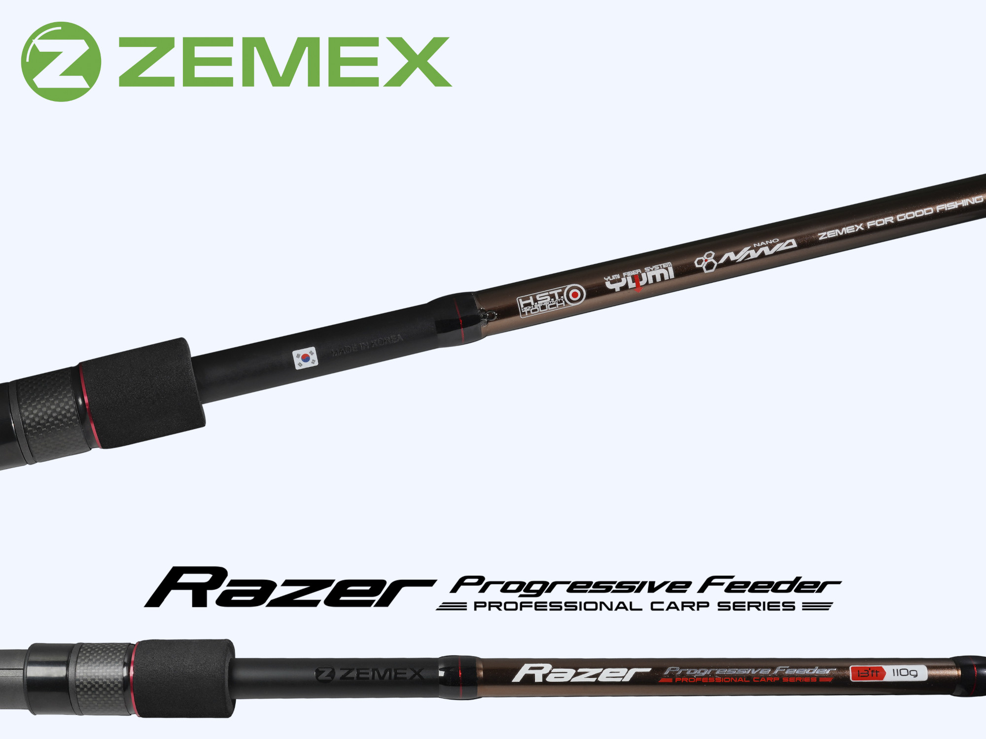 Удилище фидерное ZEMEX RAZER F-1 Feeder 10 ft - 40 g