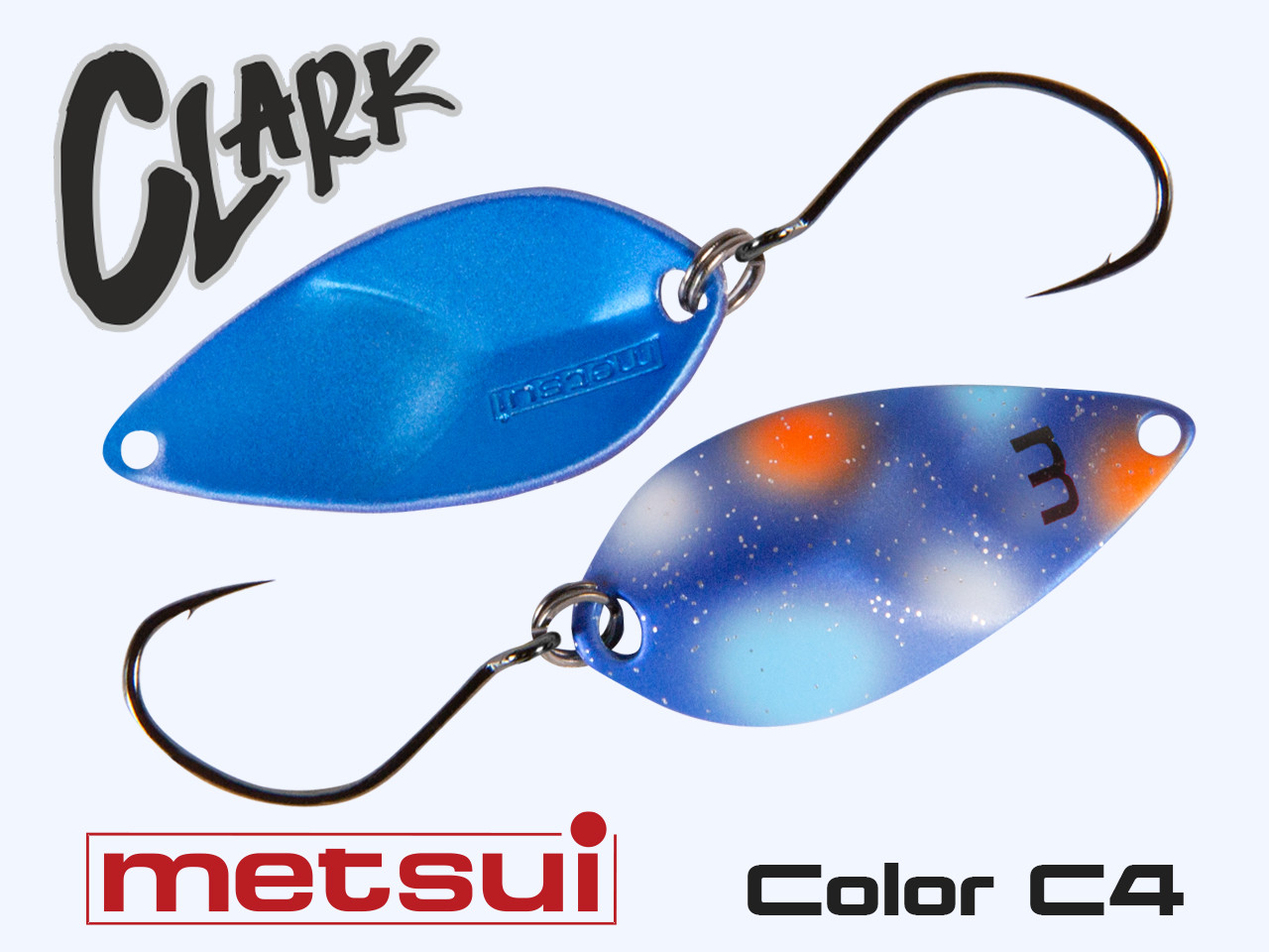 Колеблющаяся блесна METSUI CLARK 3.3 g, цвет C4