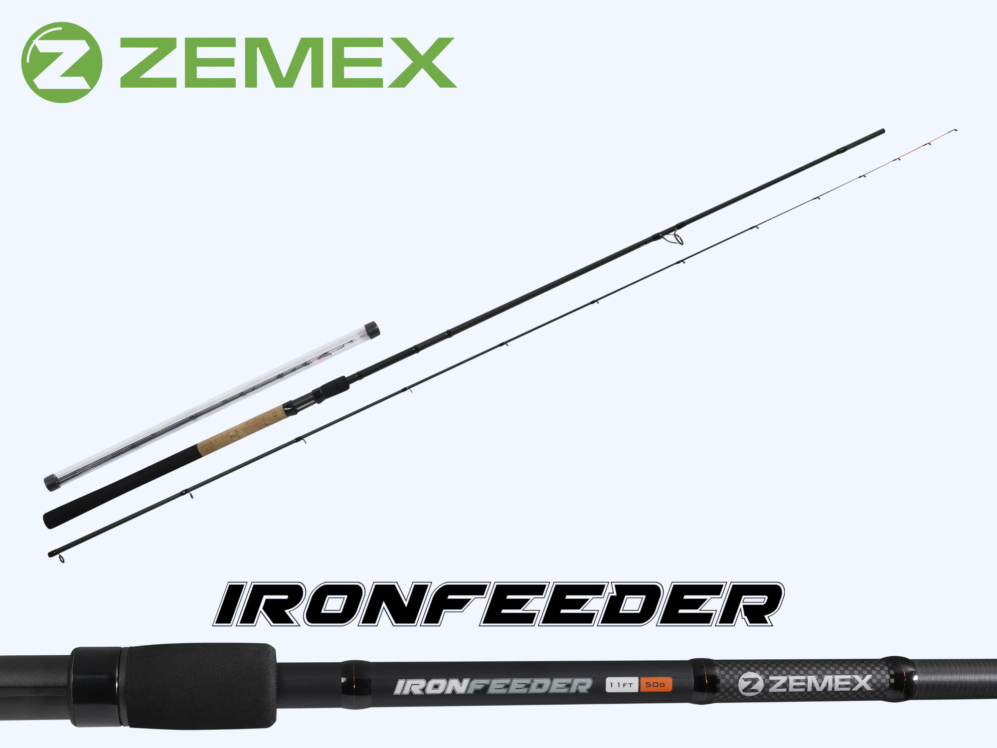 Удилище фидерное ZEMEX IRON Heavy Feeder 13 ft - 120 g