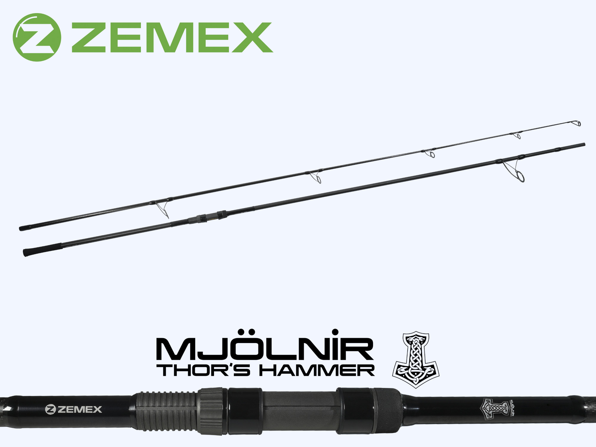 Удилище карповое ZEMEX MJOLNIR Thor's Hammer 13 ft - 3.75 lb