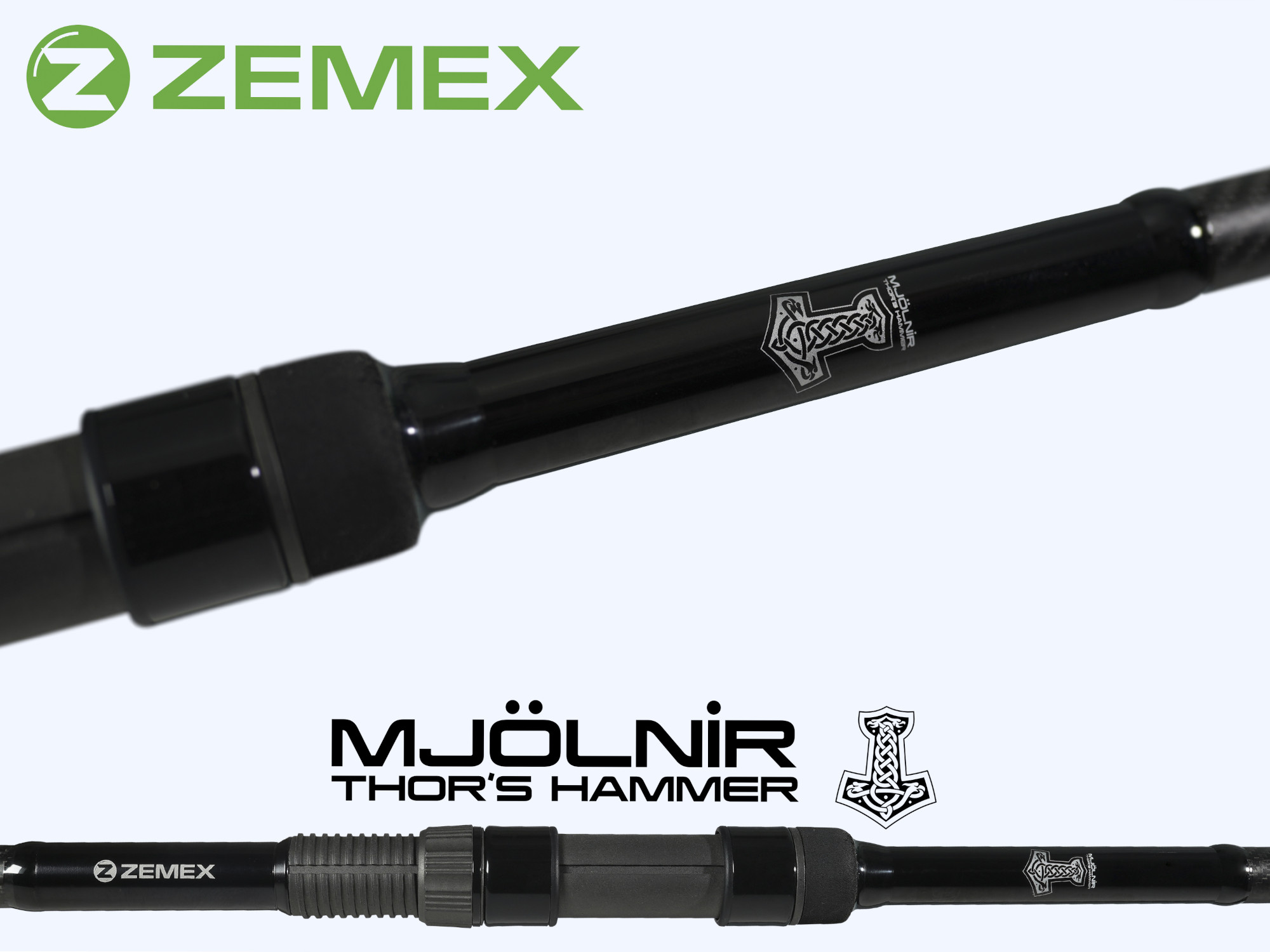 Удилище карповое ZEMEX MJOLNIR Thor's Hammer 13 ft - 3.5 lb